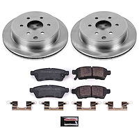 1-Click Daily Driver Brake Kits Rear OE Replacement Rotors Z16 Ceramic Scorched Brake Pads