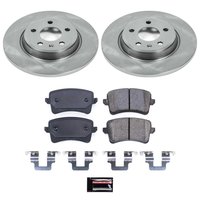 1-Click Daily Driver Brake Kits Rear OE Replacement Rotors Z16 Ceramic Scorched Brake Pads