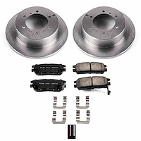 Z17 OE Stock Replacement Low-Dust Ceramic Brake Pad and Rotor Kit for 1991-2000 Mitsubishi Montero