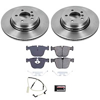 1-Click Daily Driver Brake Kits Rear OE Replacement Rotors Z16 Ceramic Scorched Brake Pads