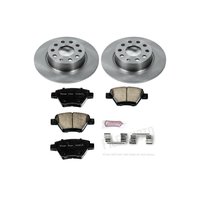 1-Click Daily Driver Brake Kits Rear OE Replacement Rotors Z16 Ceramic Scorched Brake Pads