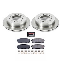 1-Click Daily Driver Brake Kits Rear OE Replacement Rotors Z16 Ceramic Scorched Brake Pads