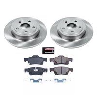 1-Click Daily Driver Brake Kits Rear OE Replacement Rotors Z16 Ceramic Scorched Brake Pads