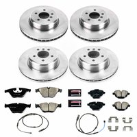 Z17 OE Stock Replacement Low-Dust Ceramic Brake Pad and Rotor Kit for 2011-2016 BMW 535i/ActiveHybrid 5/535d/535d xDrive