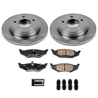 1-Click Daily Driver Brake Kits Rear OE Replacement Rotors Z16 Ceramic Scorched Brake Pads