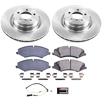 Z17 OE Stock Replacement Low-Dust Ceramic Brake Pad and Rotor Kit for 2010-2012 Land Rover Range Rover