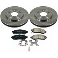 Z17 OE Stock Replacement Low-Dust Ceramic Brake Pad and Rotor Kit for 2011-2021 Nissan LEAF/NV200