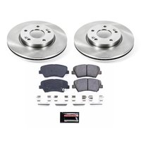 1-Click Daily Driver Brake Kits Front OE Replacement Rotors Z16 Ceramic Scorched Brake Pads