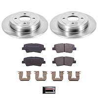 1-Click Daily Driver Brake Kits Rear OE Replacement Rotors Z16 Ceramic Scorched Brake Pads