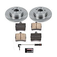 1-Click Daily Driver Brake Kits Rear OE Replacement Rotors Z16 Ceramic Scorched Brake Pads