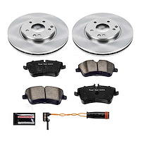 1-Click Daily Driver Brake Kits Front OE Replacement Rotors Z16 Ceramic Scorched Brake Pads