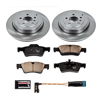 1-Click Daily Driver Brake Kits Rear OE Replacement Rotors Z16 Ceramic Scorched Brake Pads