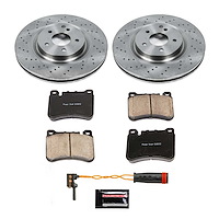 1-Click Daily Driver Brake Kits Front OE Replacement Rotors Z16 Ceramic Scorched Brake Pads