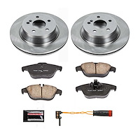 1-Click Daily Driver Brake Kits Rear OE Replacement Rotors Z16 Ceramic Scorched Brake Pads