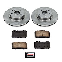 1-Click Daily Driver Brake Kits Rear OE Replacement Rotors Z16 Ceramic Scorched Brake Pads