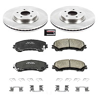 1-Click Daily Driver Brake Kits Front OE Replacement Rotors Z16 Ceramic Scorched Brake Pads