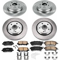 Z17 OE Stock Replacement Low-Dust Ceramic Brake Pad and Rotor Kit for 2015-2017 Honda Odyssey