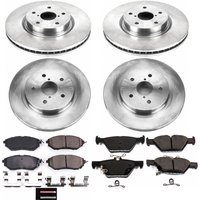 Z17 OE Stock Replacement Low-Dust Ceramic Brake Pad and Rotor Kit for 2015-2021 Subaru WRX/Legacy/Outback