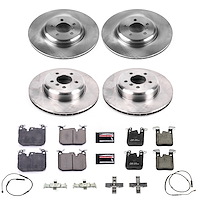 Z17 OE Stock Replacement Low-Dust Ceramic Brake Pad and Rotor Kit for 2012-2020 BMW ActiveHybrid 3/435i/435i xDrive