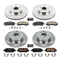 Z17 OE Stock Replacement Low-Dust Ceramic Brake Pad and Rotor Kit for 2023-2025 Nissan Z
