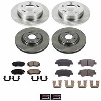 Z17 OE Stock Replacement Low-Dust Ceramic Brake Pad and Rotor Kit for 2017-2019 Kia Soul