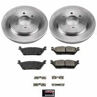 Z17 Evolution Geomet Fully-Coated Rear Rotor Brake Kit Fits 2018 Ford Expedition; 2018-2019 Ford F-150; 2018 Lincoln Navigator