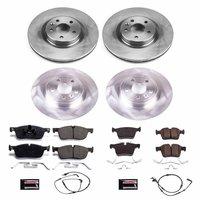 Z17 OE Stock Replacement Low-Dust Ceramic Brake Pad and Rotor Kit for 2018-2019 Land Rover Discovery Sport