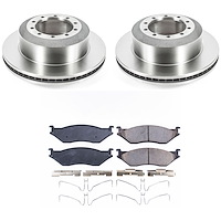 OE Stock Replacement Low-Dust Ceramic Brake Pad and Rotor Kit for 2006-2009 Ford LCF