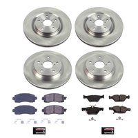OE Stock Replacement Low-Dust Ceramic Brake Pad and Rotor Kit for 2019-2024 Subaru Forester
