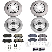 OE Stock Replacement Low-Dust Ceramic Brake Pad and Rotor Kit for 2019-2025 Honda Passport