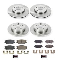 OE Stock Replacement Low-Dust Ceramic Brake Pad and Rotor Kit for 2020-2025 Kia Soul