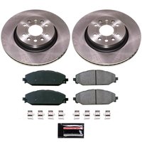 KOE8843 OE Stock Replacement Low-Dust Ceramic Brake Pad & Rotor Kit