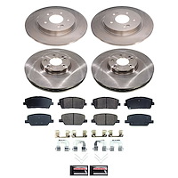KOE8918 OE Stock Replacement Low-Dust Ceramic Brake Pad & Rotor Kit