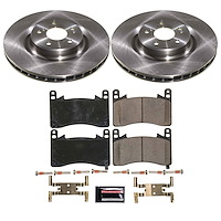 KOE8931 OE Stock Replacement Low-Dust Ceramic Brake Pad & Rotor Kit