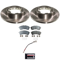 KOE9105 OE Stock Replacement Low-Dust Ceramic Brake Pad & Rotor Kit