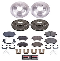 KOE9247 OE Stock Replacement Low-Dust Ceramic Brake Pad & Rotor Kit