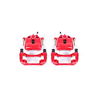 Performance Front Brake Calipers Powder Coated Red Pair
