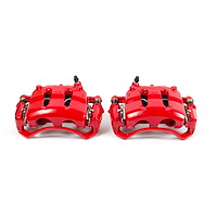Performance Front Brake Calipers Powder Coated Red Pair