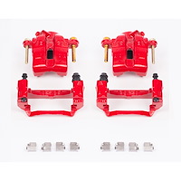Performance Front Brake Calipers Powder Coated Red Pair