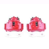 Performance Front Brake Calipers Powder Coated Red Pair