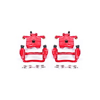 Performance Rear Brake Calipers Powder Coated Red Pair
