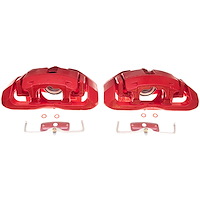 RED CALIPER PAIR W/ BRKT