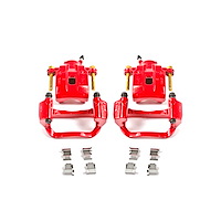 Performance Rear Brake Calipers Powder Coated Red Pair