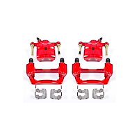Performance Rear Brake Calipers Powder Coated Red Pair