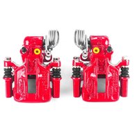 Performance Rear Brake Calipers Powder Coated Red Pair