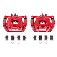 RED CALIPER PAIR W/ BRKT