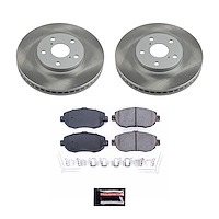 SC1077 Semi-Coated Rotor & Low-Dust Ceramic Brake Pad Kit