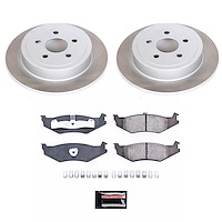 SC1687 Semi-Coated Rotor & Low-Dust Ceramic Brake Pad Kit
