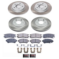 SC2556 Semi-Coated Rotor & Low-Dust Ceramic Brake Pad Kit