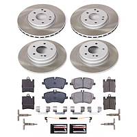SC2783 Semi-Coated Rotor & Low-Dust Ceramic Brake Pad Kit